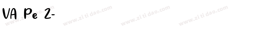 VA Pe 2字体转换